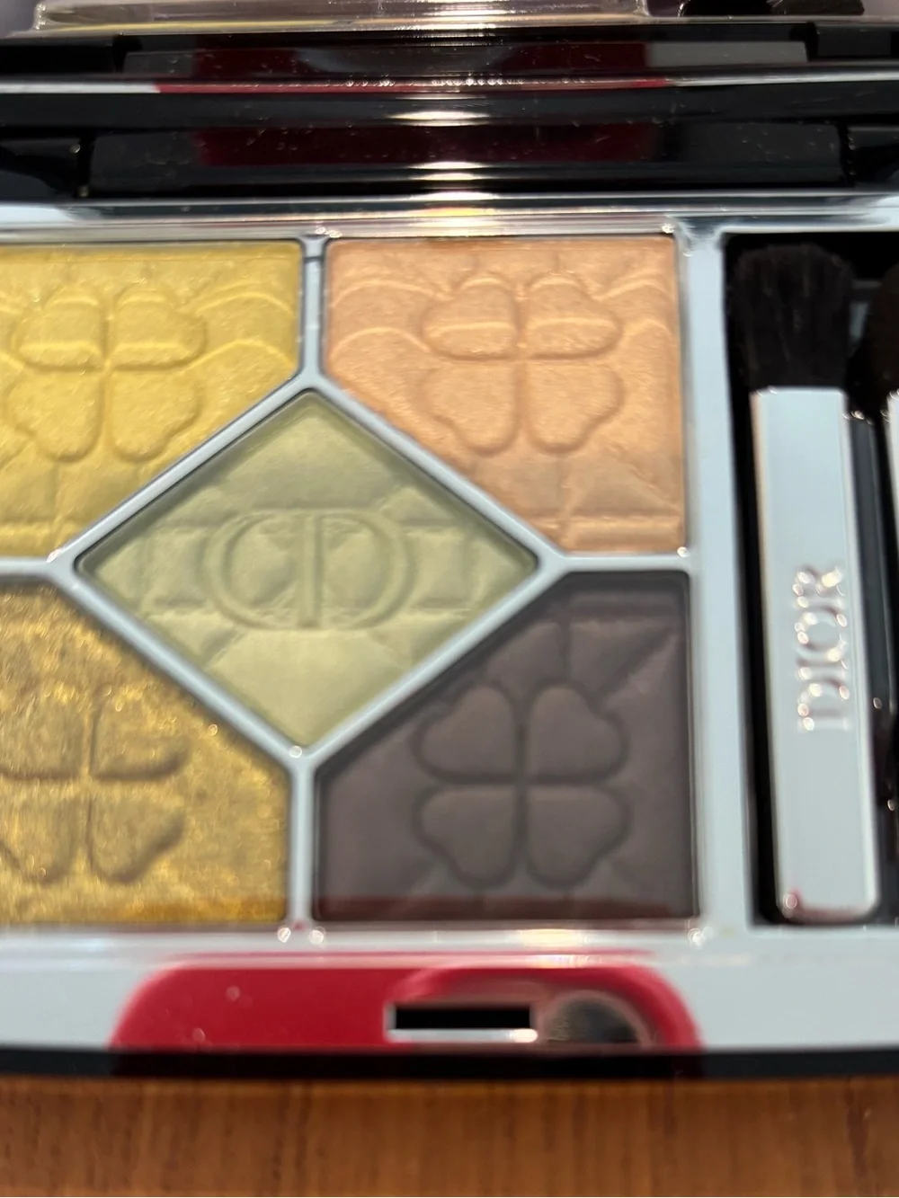 Dior 5-Color 365 Charmed Eyeshadow Palette with clover case